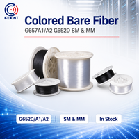 Cable de Fibra Óptica Monomodo y Multimodo KEXINT G657A1 G657A2 G652D, Colorido, sin Recubrimiento