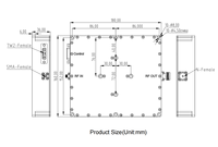 Module amplificateur de puissance RF large bande 6-18 GHz 100 W & Transmission radio & ISM & UACS & RF DF