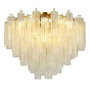 Luz luxo sala pingente lâmpada vidro francês pingente postmodern minimalista creme estilo quarto sala de jantar lâmpada