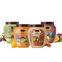 UUKKG Private Label Premium Salon Zachte Haar Glans & Kracht Koffie Mango Arganolie Passievrucht Voedende 2-in-1 Haarmasker 1kg