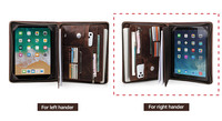Carpeta de Archivo A4 de Cuero Vacuno STX, Carpeta Personalizada con Bolsillo para Tarjetas, para Tablet de 12.9', Carpeta Chemise Dossier