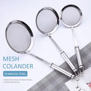 Kitchen Gadget Colander 304 Stainless Steel Fine Wire Mesh Strainer for Soy Milk Juice filter