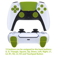 EXtremeRate Kit de Remappage RISE V3 Blanc avec Coque Arrière et Boutons Paddle pour Manette PS5 BDM-050