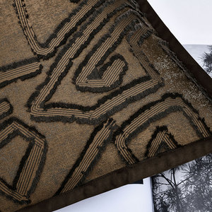 AIBUZHIJIA fodera per cuscino moderna <span class=keywords><strong>Beige</strong></span> Taupe fodera per cuscino decorazione per la casa federa per cuscino con bordo nero - Product Image 6