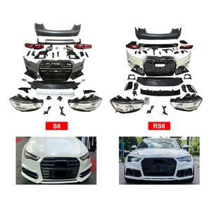Kit de Carrocería Delantera y Trasera para Audi A6 2012-2014 con Faros Antiniebla para Modificación y Mejora de Automóviles - Product Image 1