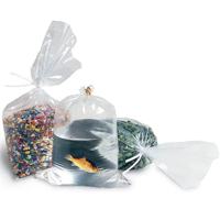 Sachet plat transparent en PE à fond plat, pochette autoportante ouverte pour le rangement de divers articles et l'emballage de vêtements, sac plat en plastique transparent