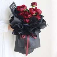 Kertas Pembungkus Bunga Milk Cotton Bouquet, Kertas Pembungkus Bunga Premium Anti Air yang Mudah Dibentuk...