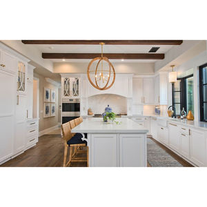 خزانة مطبخ بيضاء بتصميم مخصص عالية الجودة - Product Image 6