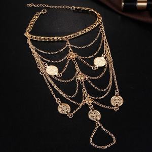 Personalizado estilo Retro étnico Palacio Hada exótico antiguo disfraz <span class=keywords><strong>tobillera</strong></span> pulsera chapado en oro playa foto joyería Accesorios - Product Image 6