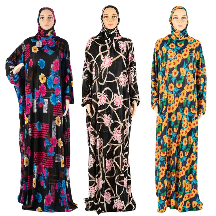 Islamic Hot Product Prayer Clothes Khimar Abaya Nida Jilbab Ramadan Abaya Dubai Muslim Dress For Women