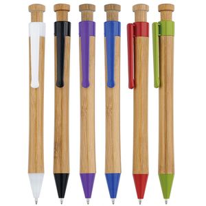 Bolígrafo de Bambú con Impresión Láser Personalizada con Logotipo Empresarial para Regalo, Venta al Por Mayor - Product Image 1