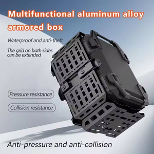 Caja Trasera de Aleación de Aluminio de Alta Calidad, Impermeable, 45Lr, Irrompible, Negra con Cierre de Seguridad - Product Image 4
