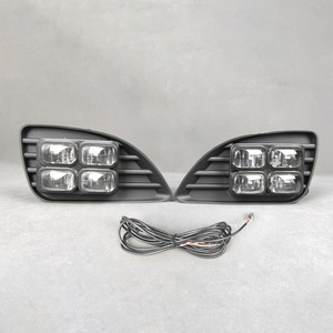 Luces LED de circulación diurna de cuatro ojos para Toyota Camry 2010-2011, par de luces antiniebla delanteras con arnés de cableado - Product Image 1