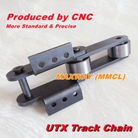 Chaîne de chenilles MAXWAY MMCL UTX (Ultratrex) pour excavatrice amphibie (Swamp Buggy) – Taille personnalisée en alliage de titane