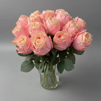 Bouquet de fleurs artificielles en soie de 38 cm en gros pour la décoration de mariages et événements, fournisseur d'arrangements floraux