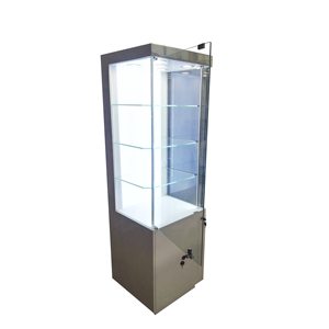Tùy Chỉnh Miễn Phí Đứng Glass <span class=keywords><strong>Display</strong></span> Cabinet, Tường Gỗ Showcase Thiết Kế, Phụ Kiện Hiển Thị Showcase - Product Image 4