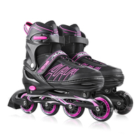 PAPAISON Patins à roulettes de rue professionnels à 4 roues, à roulettes lumineuses, très vendus