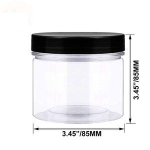 Custom 15g 30g 50g 100g 150g 200g 300g Wide Mouth Cosmetic Containers Round <b>Plastic</b> PET Body Face Eye Cream <b>Jar</b> - Product Image 2