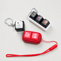Gantungan Kunci Keycap Kartun Custom Logo Printing Desain Anime Pereda Stres Mainan Plastik Keyboard Dekompresi