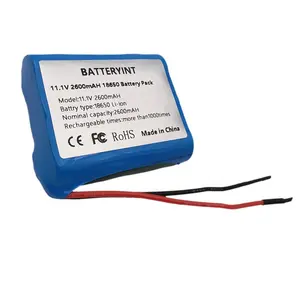 Ipower 3.7V 7.4V 11.1V 12V 24V 36V 48V Pak Baterai Litio Baterai Singa 4400mah 2600mah 18650 batteria agli ioni di litio