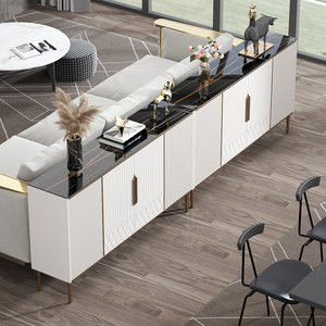 Tủ Để Bàn Màu Vàng Gắn Tường Đồ Nội Thất Gia Đình Sang Trọng Bằng Đá Phiến Sang Trọng Nhẹ Tủ Đựng Đồ Để Bàn - Product Image 3