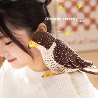 Peluche Aigle de Simulation, Petit Faucon, Jouet Éducatif pour Enfants, Rembourrage en Coton PP, Ornement