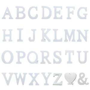 DIY blanco de pie libre boda inicio decoración letras de madera del alfabeto - Product Image 2