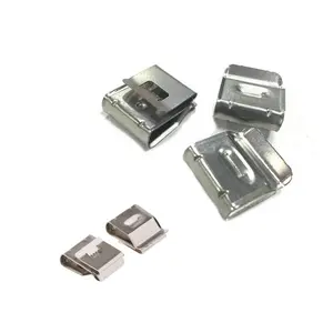 Tùy chỉnh năng lượng mặt trời bảng điều chỉnh Cáp Clip thép không gỉ dập tấm bộ phận kim loại