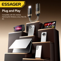 Adaptateur audio USB-C vers prise jack 3,5 mm ESSAGER ES-YP29 Hifi DAC CX31993 pour casque, téléphone, ordinateur portable, haut-parleur