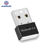 Adaptador BT5.4 para PC, Dongle USB BT5.4V, Baja Latencia, Plug & Play, Sin Controladores, para Windows 7/10/8.1/11, Alta Ganancia (Negro)