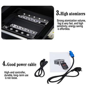 床水煙機DMX512低霧機フライトケース付き,2000W結婚式パフォーマンス - Product Image 4