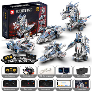 หุ่นยนต์ไฟร์ดราก้อน 5 ควบคุมระยะไกลด้วยโปรแกรม STEAM  ใช้ร่วมกับตัวต่อเลโก้ขนาดเล็ก ของเล่นเสริมพัฒนาการสำหรับเด็ก - Product Image 2