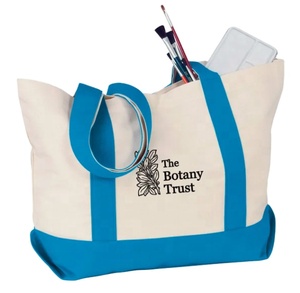 Bolsas de Mano Promocionales con Logotipo Personalizado de Alta Calidad - Bolsas de Compras Reutilizables de Lona de Algodón con Cierre a Presión - Product Image 1