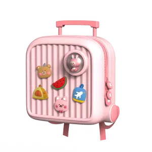 Высококачественные двухколесные переносные мини-чемоданы для переноски животных, стильные дорожные сумки для детей, рюкзак