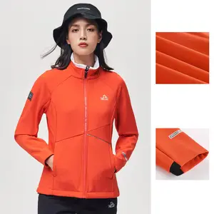 Fitness sports Eco-friendly running wear ladies spring autumn fashion breathable windbreaker softshell jacket