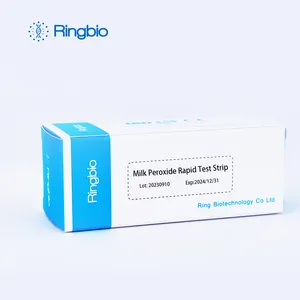 Ringbio Milk Peroxide H2O2 Rapid Test Strip milk Peroxide adulteration rapid test kit