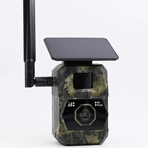 Caméra de <span class=keywords><strong>chasse</strong></span> solaire 4G GPS OEM ODM avec capteur CMOS 12 MP, carte mémoire SD 256 Go, étanche IP66, vision nocturne 20 m - Product Image 1