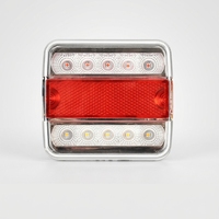 Feu latéral carré à LED pour camion 12V 24V, feu arrière réflecteur pour camping-car et remorque