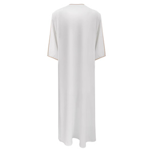 Nuova veste da uomo mediorientale ricamata in stile etnico marocchino con tasche laterali transfrontaliere Muslim a mezza manica per la primavera - Product Image 3