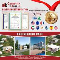 Cammi House Apple Cabin Kit de maisonnette préfabriquée modulaire en acier de type conteneur-capsule pour habitation, chambre, parc et salle de bain