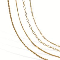 Chris april bijoux fins en gros 925 en argent Sterling plaqué or gourmette Figaro corde lien chaîne collier personnalisé