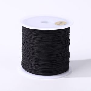 Cordón de Nylon Ecológico de Alta Resistencia de 0.6mm y 100M, Teñido, <span class=keywords><strong>para</strong></span> Joyería, Multicolor, <span class=keywords><strong>para</strong></span> Punto de Cruz, Bordado, Crochet y Tejido - Product Image 5