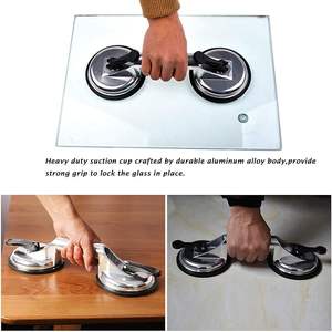 Ventosa de Vacío de Aleación de Aluminio de 2 Garras WEHER Factory, Ventosa de Vidrio de Alta Resistencia con Doble Mango y Bloqueo, Grado Industrial, 150 kg - Product Image 5