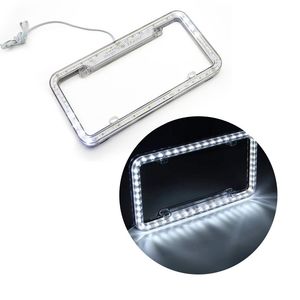 Aangepaste <span class=keywords><strong>Auto</strong></span> Kentekenplaat Frame <span class=keywords><strong>Auto</strong></span> Led Kleur Licht Acryl Kentekenplaat Afdekking - Product Image 6