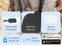 Traceur UWB MiLi pour bagages, étanche IP65, suivi en temps réel, contrôle par application compatible Android/iOS, compatible Google Wallet