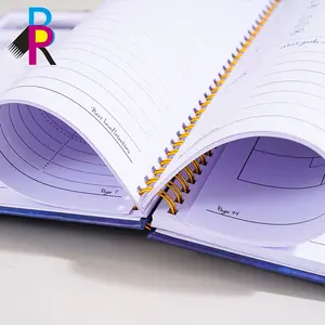 Custom Design A4 A5 Spiral Binding Journal Notebook Printing