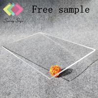 SpringSign 2mm 5mm 6mm d'épaisseur 4ft X 8ft Transparent incurvé acrylique découpe Laser Surface solide plexiglas feuille acrylique clair