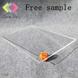 SpringSign 2mm 5mm 6mm 두께 4ft X 8ft 투명 곡선 아크릴 레이저 절단 단단한 표면 플렉시 유리 아크릴 시트 투명 - Product Image 2
