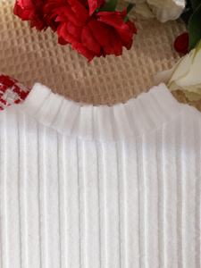 Ensemble de vêtements pour bébé <span class=keywords><strong>fille</strong></span>, <span class=keywords><strong>jupe</strong></span> à carreaux <span class=keywords><strong>rouge</strong></span> + chemise blanche pure + manteau à manches longues à col en V exquis - Product Image 3