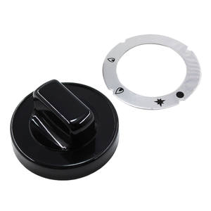 Manopola della valvola del <span class=keywords><strong>Gas</strong></span> <span class=keywords><strong>21S</strong></span>, stelo dell'inserto nero diametro 75mm 8mm - Product Image 4